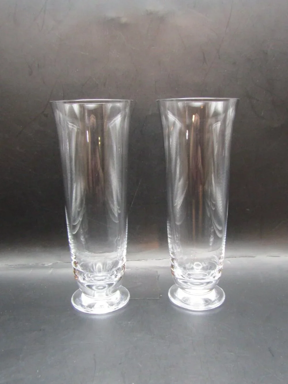 Set of Two Tiffany and Co. Stemless Champagne Flutes